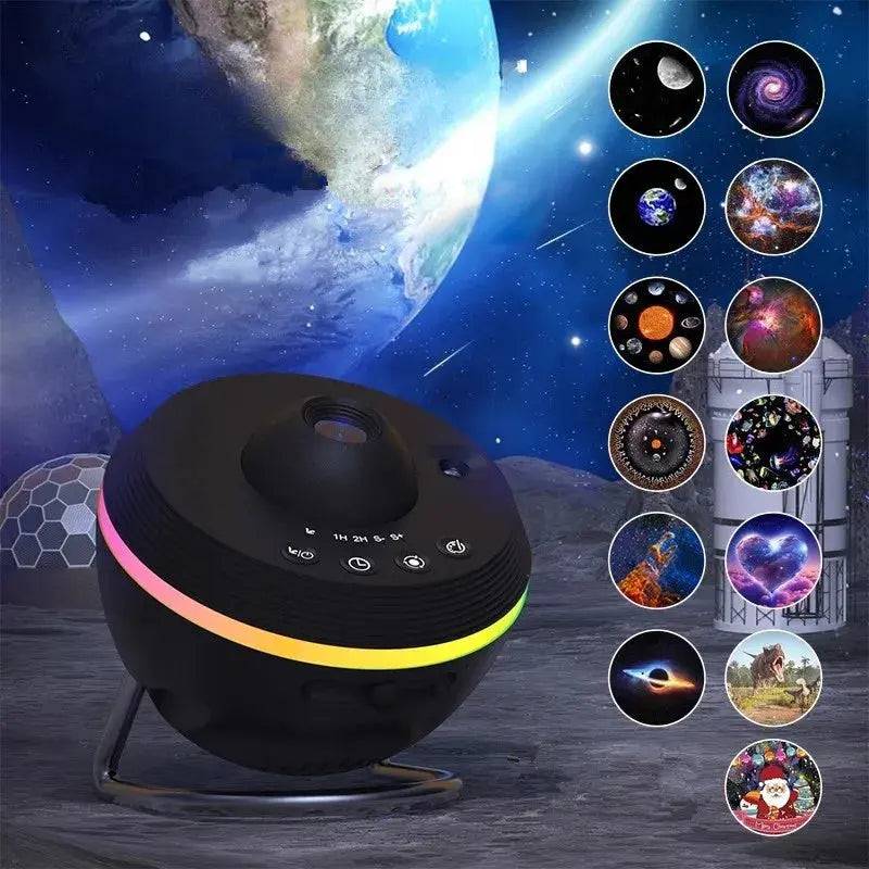 Dynamic Meteor 13 In 1 Ultra Clear Galaxy Projector Lamp Rotary Space Ball Planetarium Projector Lights For Kids Gift Thingwy