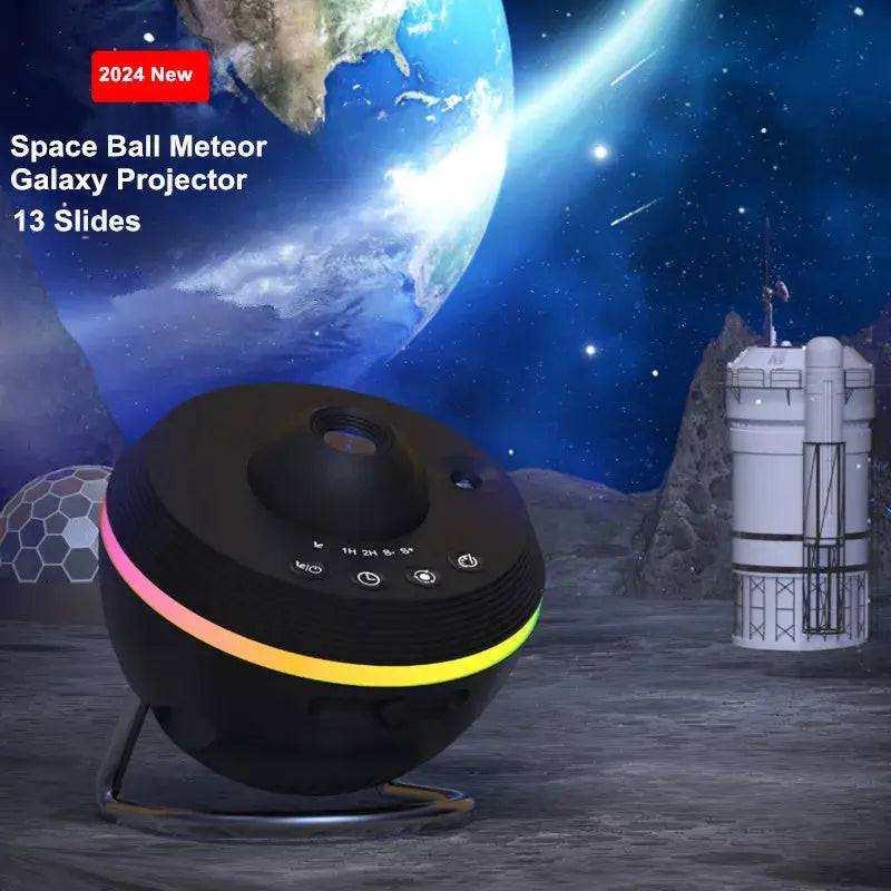 Dynamic Meteor 13 In 1 Ultra Clear Galaxy Projector Lamp Rotary Space Ball Planetarium Projector Lights For Kids Gift Thingwy